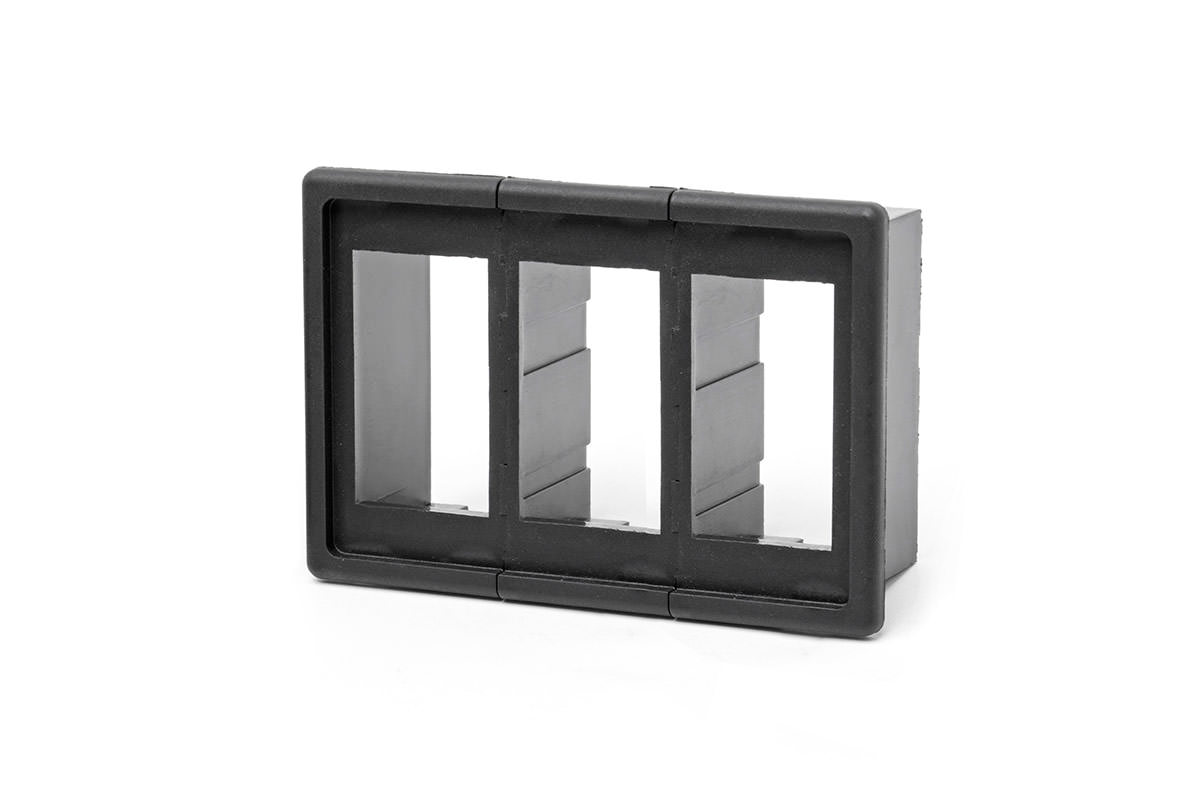 Rough Country Auxiliary Switch Bezel for 3 Standard Rocker Switches