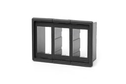 Auxiliary Switch Bezel for 3 Standard Rocker Switches, Rough Country 709B-3