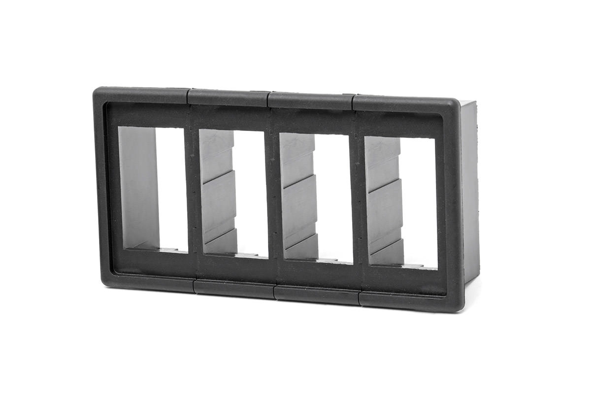 Rough Country Auxiliary Switch Bezel Kit for 4 Standard Switches