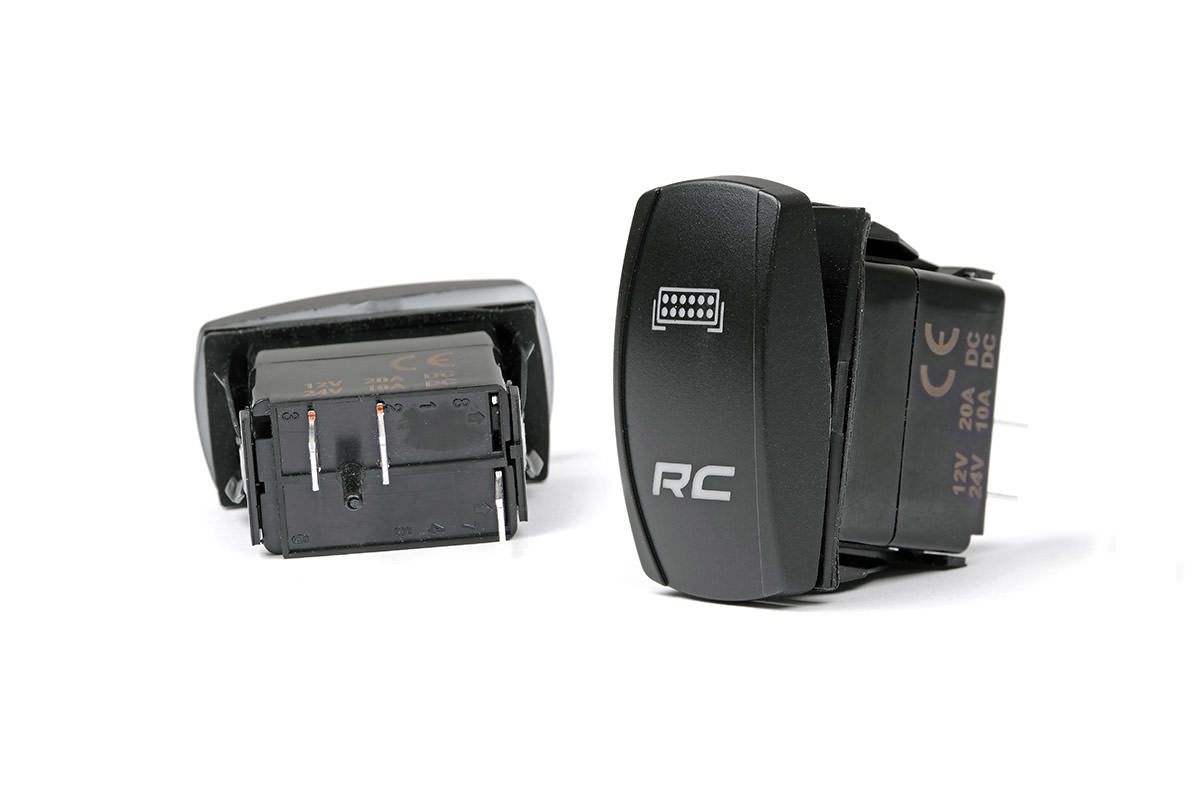 Rough Country 20-Amp 12-Volt LED Light Bar Rocker Switch