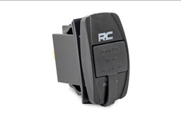Dual USB Charger Switch Insert for Rocker Switch Housings, view 2, Rough Country 709USB