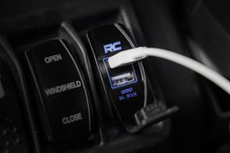 Dual USB Charger Switch Insert for Rocker Switch Housings, view 5, Rough Country 709USB
