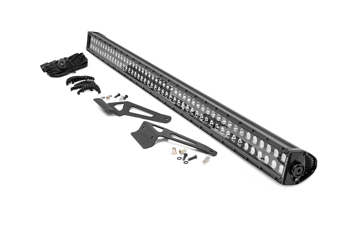 Rough Country 50-Inch Dual-Row LED Light Bar Kit for Can-Am Defender HD