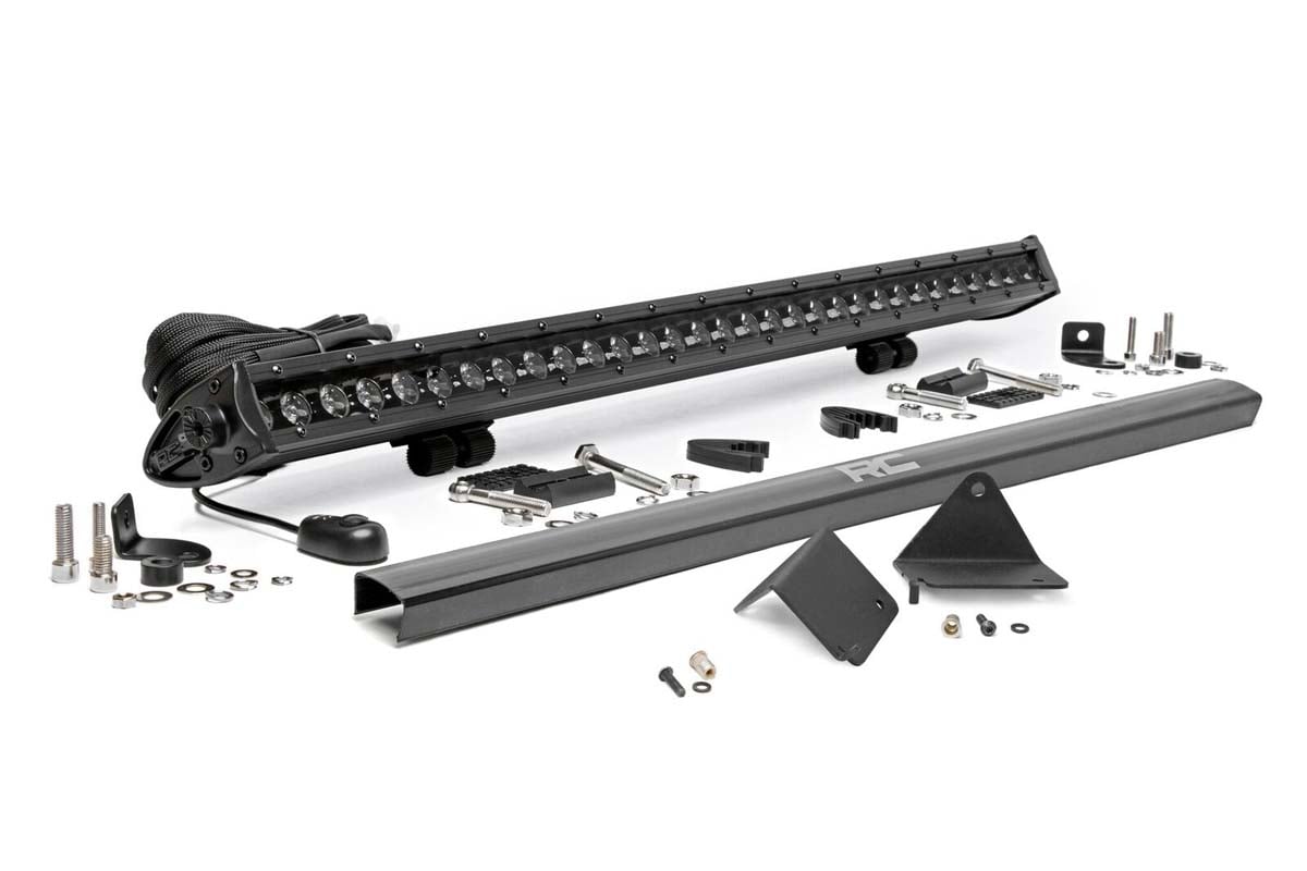 Rough Country 30-Inch Black Series LED Light Bar Kit for Can-Am Defender