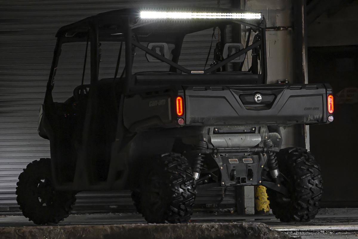 Rough Country 50-Inch Black Series LED Light Bar Kit for Can-Am Defender