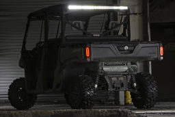 50-Inch Black Series LED Light Bar Kit for Can-Am Defender — Part 71019 shown installed, Rough Country