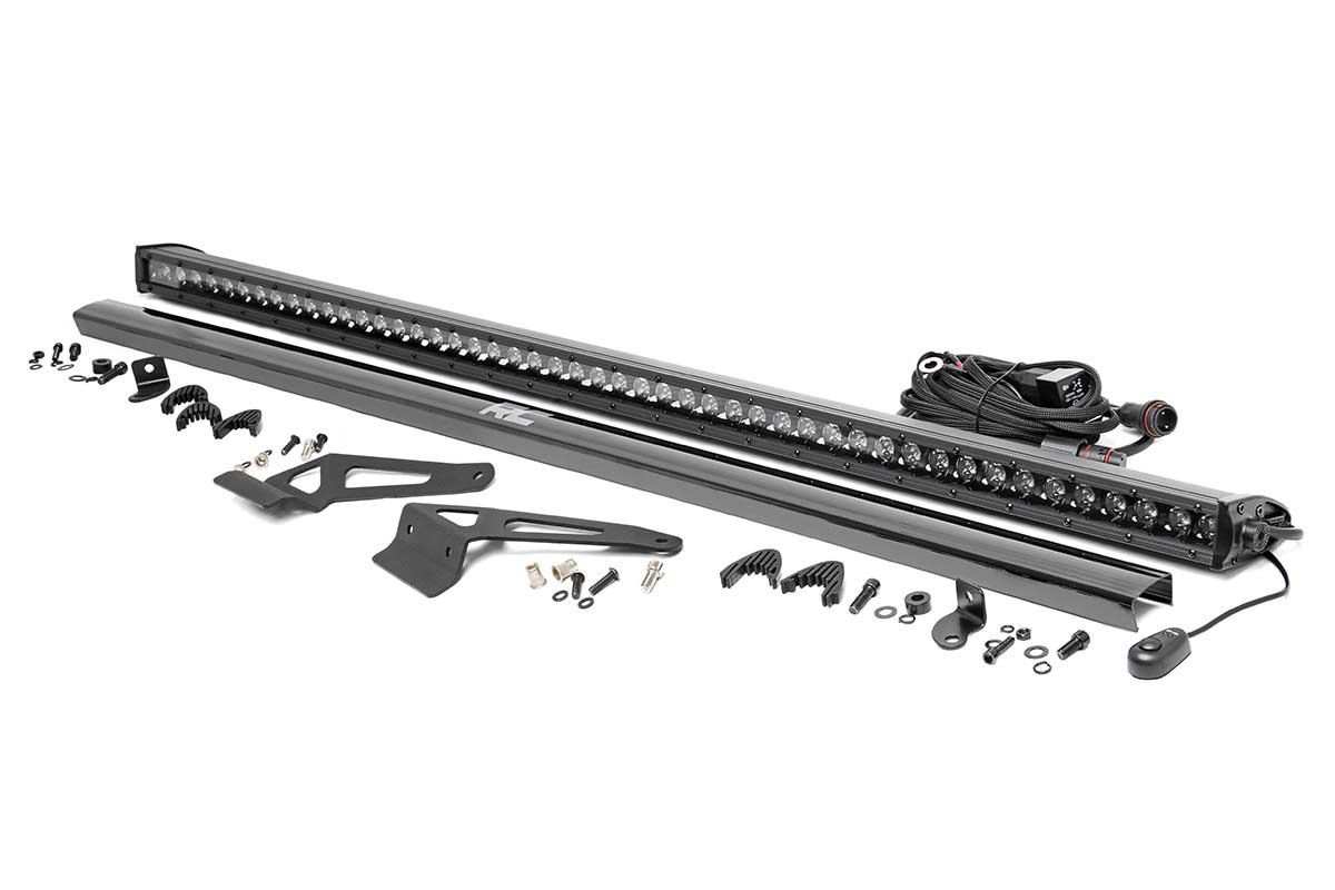 Rough Country 50-Inch Black Series LED Light Bar Kit for Can-Am Defender