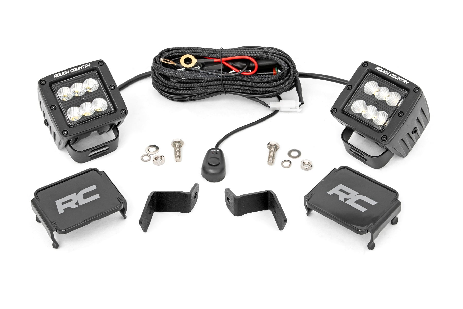Rough Country Flood Beam Ditch Light Kit for Ford F-150