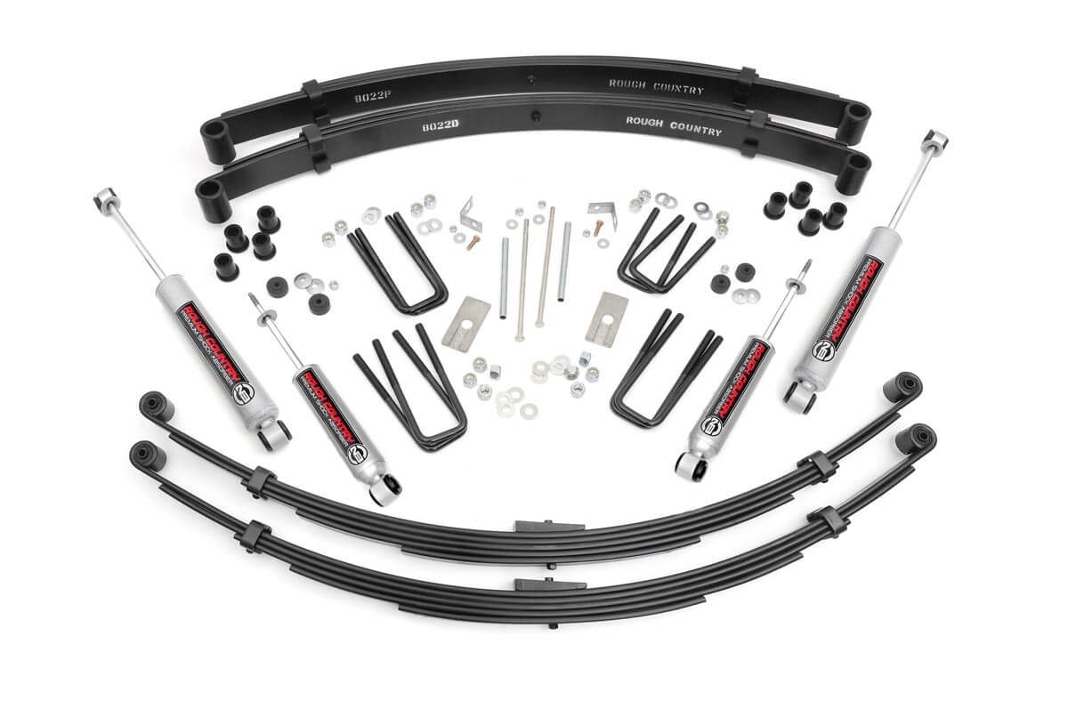 Rough Country 3-Inch Lift Kit with N3 Shocks for 1979–1983 Toyota Pickup 4WD