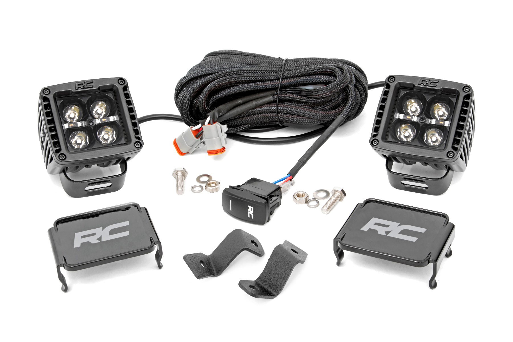 Rough Country Amber DRL Ditch Light Kit for Ford F-150