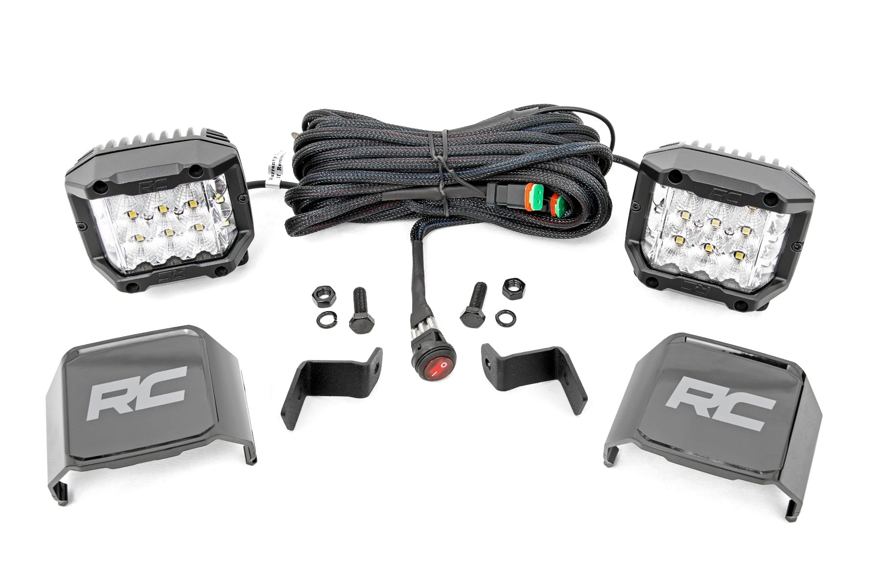 Rough Country 3 Inch Chrome Wide Angle Ditch Lights for Ford F-150