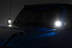 2-Inch Black Series Ditch Light Kit for 2021–2025 Ford Bronco 4WD, view 4, Rough Country 71047