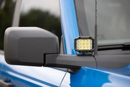 Chrome Series Ditch Light Kit for 2021–2025 Ford Bronco 4WD, view 6, Rough Country 71050