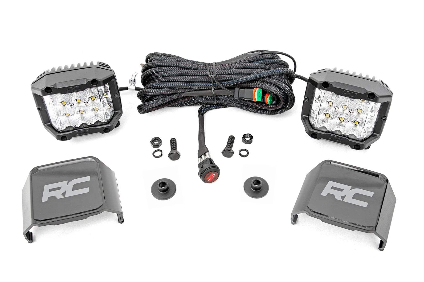Rough Country Chrome Series Ditch Light Kit for 2021–2025 Ford Bronco 4WD