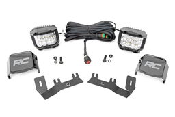 3-Inch Chrome Series Ditch Light Kit for Silverado 1500 (2014-2018), Rough Country 71056