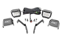 3-Inch Chrome Series Ditch Light Kit for Chevy Silverado 1500, Rough Country 71062