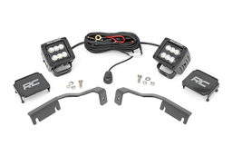 Ditch Light Kit with 2-Inch Black Series Pods for Nissan Frontier, Rough Country 71065