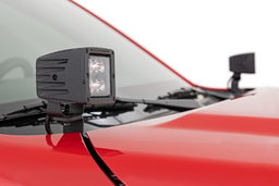 Black Series 2-Inch LED Ditch Light Kit for Frontier (2022-2025), view 3, Rough Country 71066
