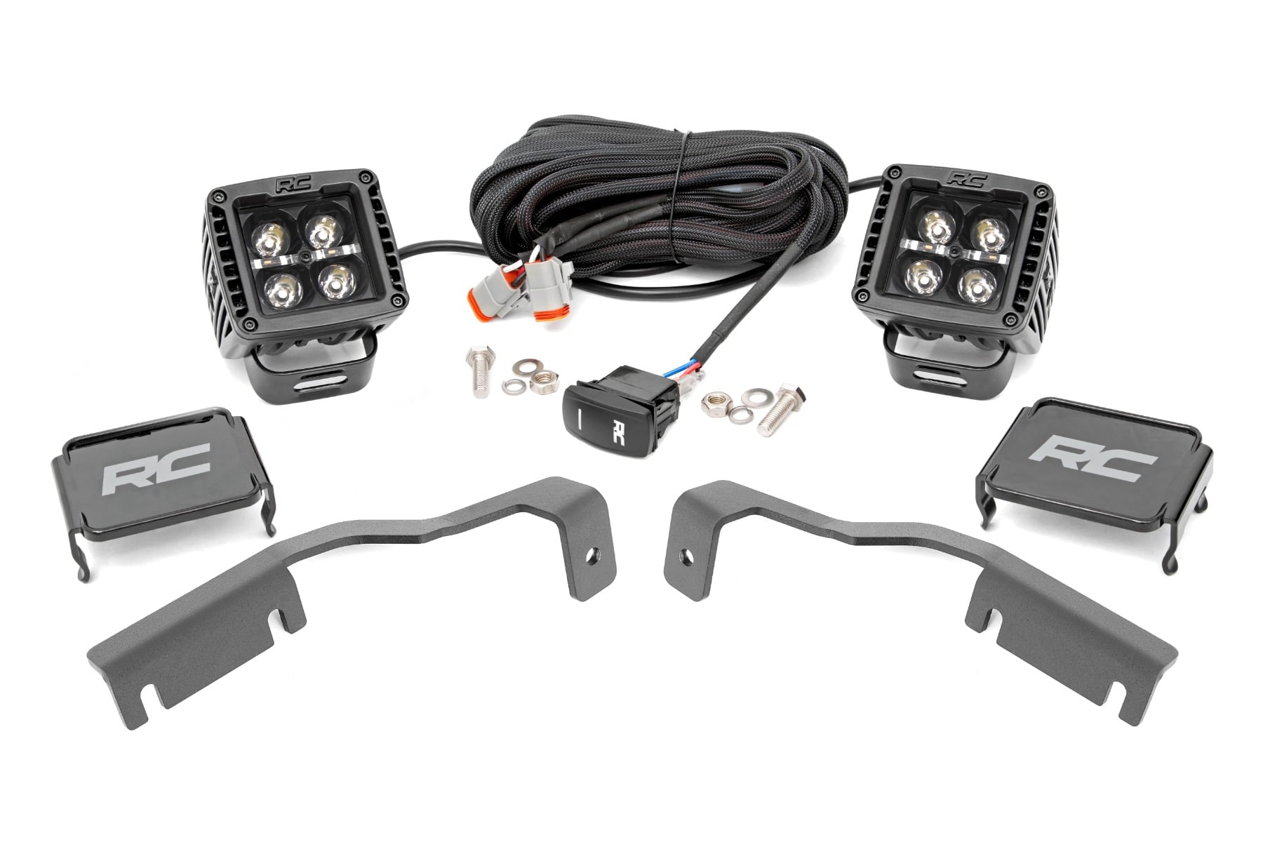 Rough Country Black Series LED Ditch Light Kit for Nissan Frontier