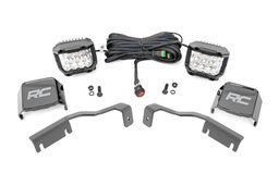 3-Inch Chrome Series LED Ditch Light Kit for Nissan Frontier, Rough Country 71068