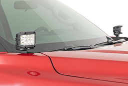 2-Inch Black Series LED Ditch Light Kit for 2022–2025 Toyota Tundra, view 6, Rough Country 71072