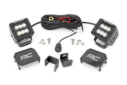 2-Inch Black Series LED Ditch Light Kit for 2022–2025 Toyota Tundra, Rough Country 71072