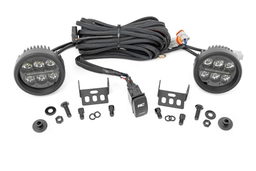Ditch Light Kit with Black Series LEDs for Ford Bronco 4WD (2021-2025), Rough Country 71078