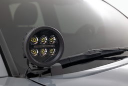 3-Inch Chrome Series Ditch Light Kit for Toyota Tacoma (2016-2023), view 2, Rough Country 71084