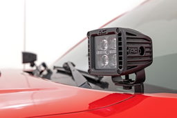 2-Inch Black Series Flood Ditch Light Kit for 2005–2015 Toyota Tacoma, view 2, Rough Country 71088