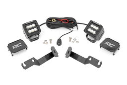 2-Inch Black Series Flood Ditch Light Kit for 2005–2015 Toyota Tacoma, Rough Country 71088