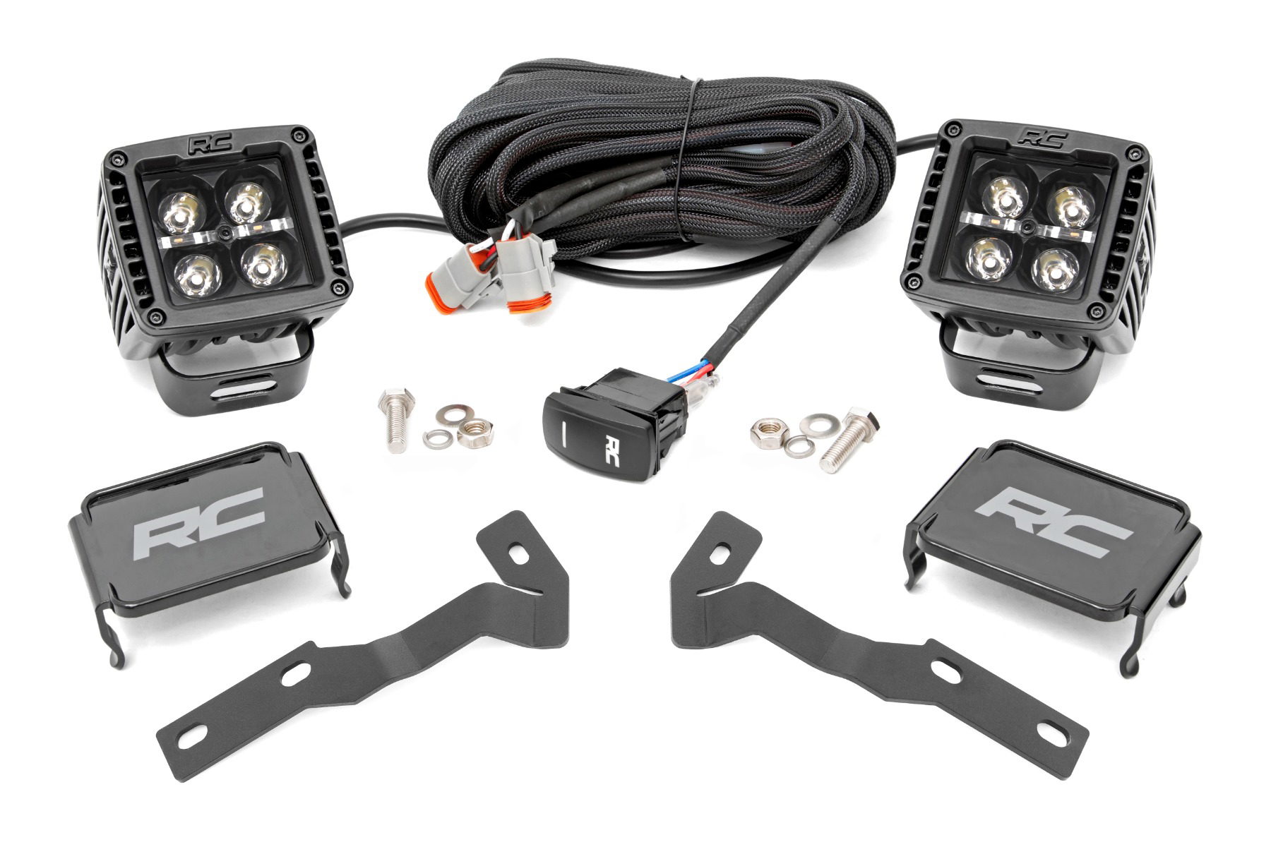 Rough Country Black Series LED Ditch Light Kit for Toyota Tacoma