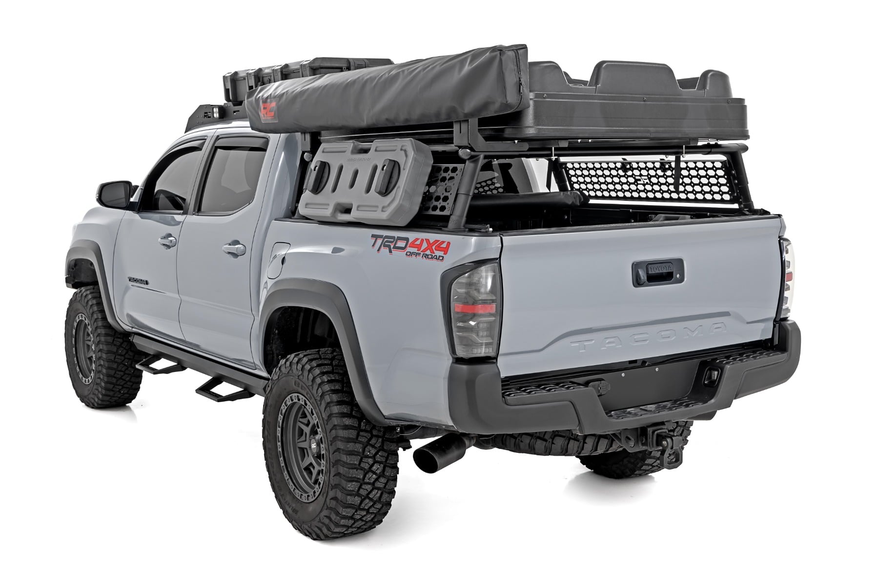SRL2 Adjustable Aluminum Steps for Tacoma Double Cab (2005-2023), Rough Country 71096