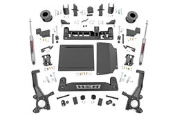 6-Inch Lift Kit with N3 Shocks for 2022–2025 Toyota Tundra dimension diagram, Rough Country 71230