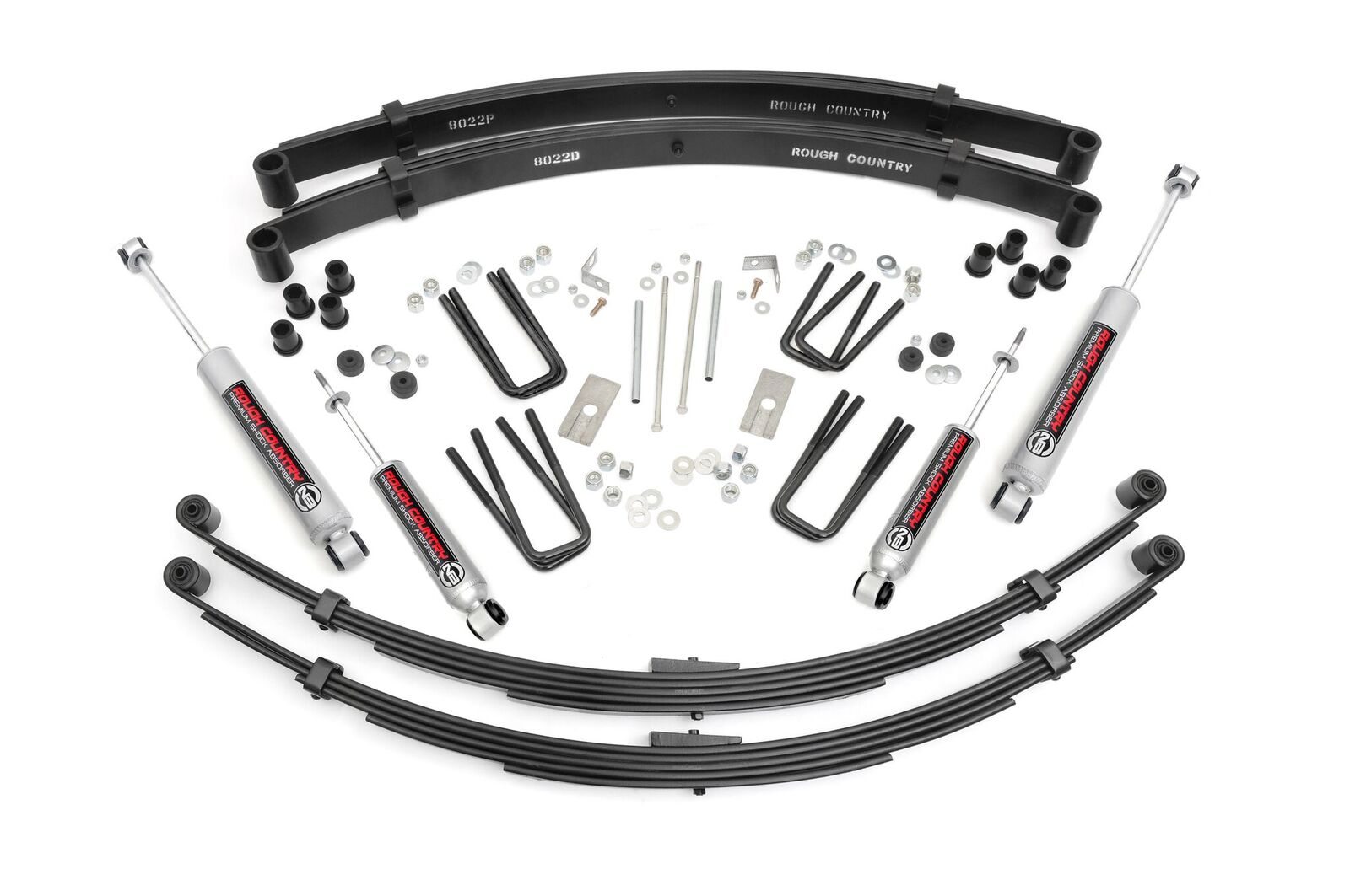 Rough Country 3-Inch Lift Kit with N3 Shocks for 1984-1985 Toyota Pickup 4WD