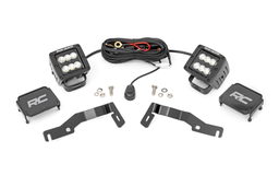 2-Inch Black Series Ditch Light Kit for Toyota Tacoma (2024–2025), Rough Country 72102