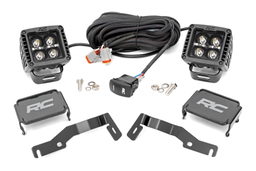 2-Inch Black Series LED Ditch Light Kit for 2024–2025 Toyota Tacoma, Rough Country 72104