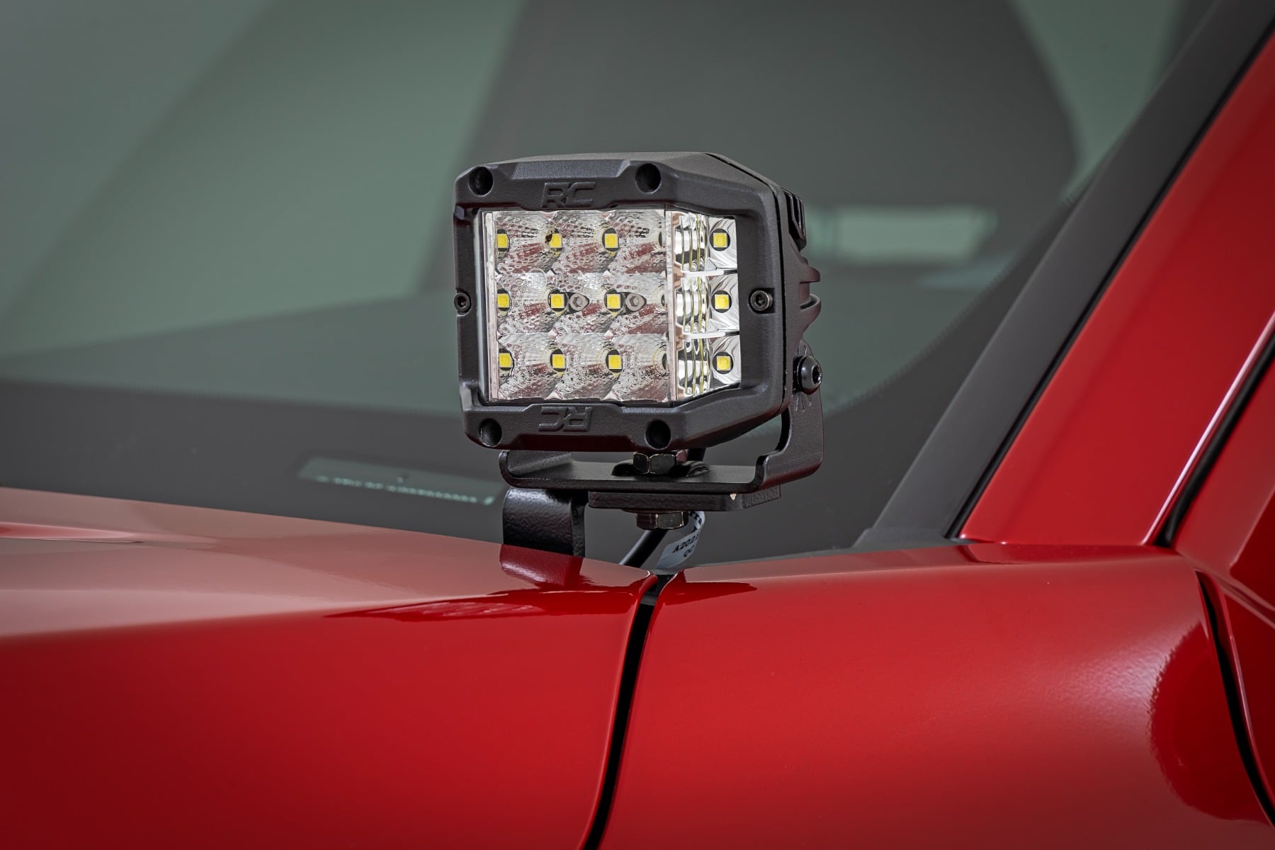 Rough Country 3-Inch Chrome Series LED Ditch Light Kit for 2024-2025 Tacoma