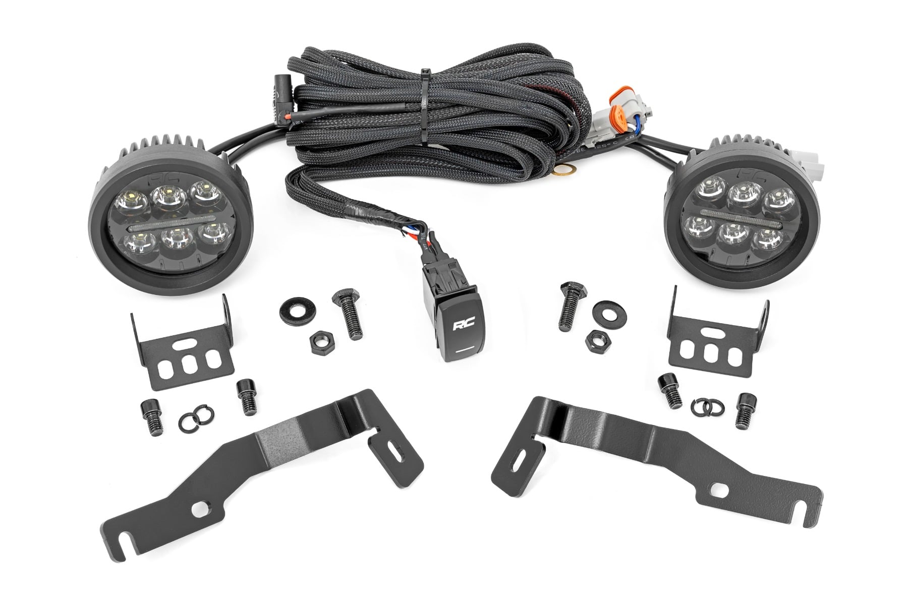 Ditch Light Kit with Black Series LEDs for Toyota Tacoma (2024–2025), Rough Country 72106