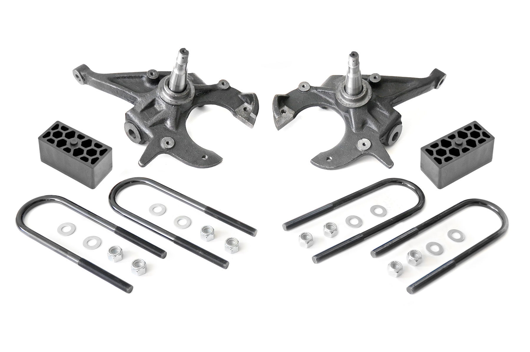 Rough Country Lowering Kit with Spindles and 2.5-Inch Blocks for Chevy S10 2WD