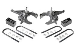 Lowering Kit with Spindles and 2.5-Inch Blocks for Chevy S10 2WD, Rough Country 724