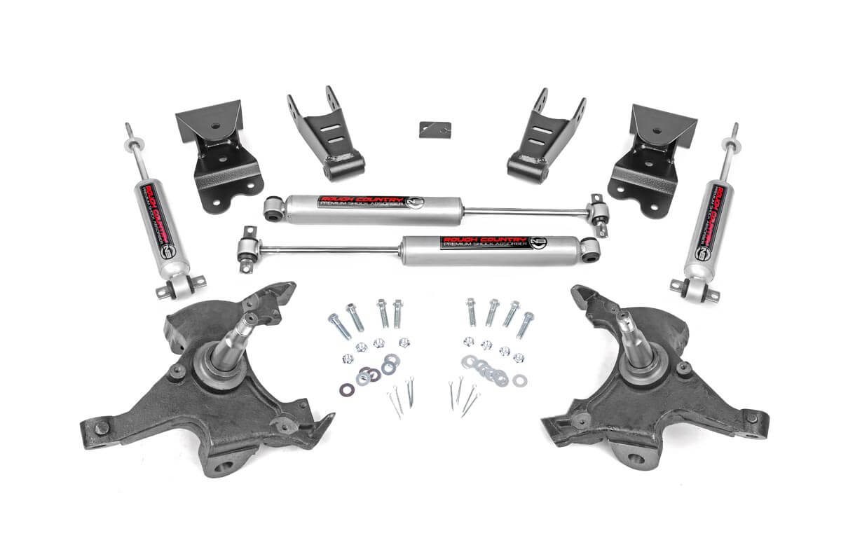 Rough Country 2/4-Inch Lowering Kit for Chevy & GMC C1500 2WD