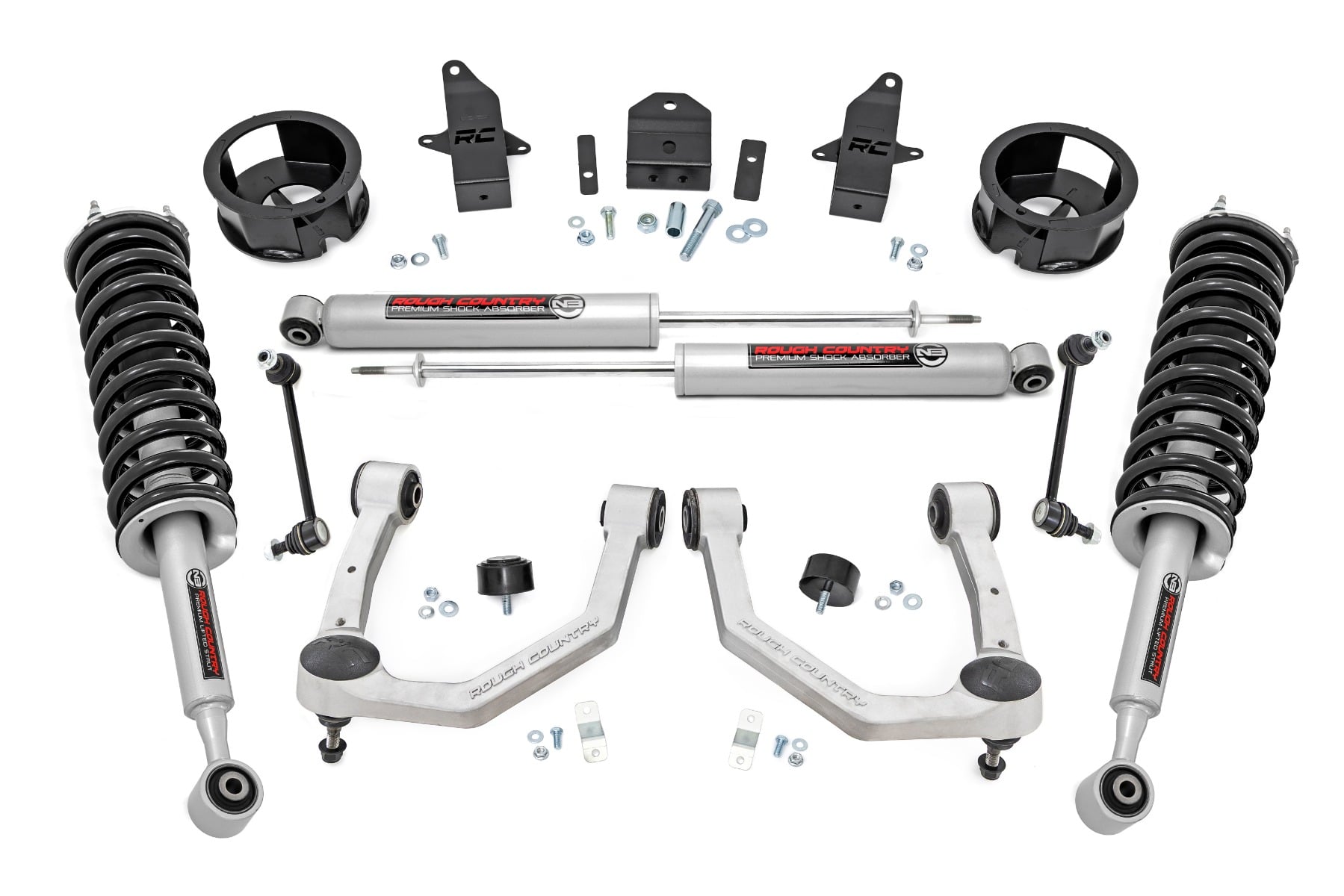 Rough Country 3.5-Inch Lift Kit with N3 Shocks for Land Cruiser