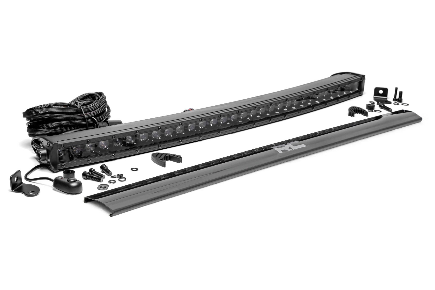 Rough Country 30-Inch Black Series LED Light Bar, 30-Degree Spot Beam