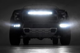 30-Inch Black Series Curved LED Light Bar with DRL, view 6, Rough Country 72730BLDRL