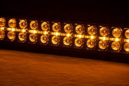 30-Inch Black Series LED Light Bar with Amber DRLs, view 2, Rough Country 72930BDA