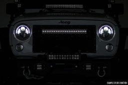 30-Inch Chrome Series LED Light Bar with Daytime Running LEDs, view 3, Rough Country 72930D