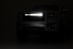 30-Inch Chrome Series LED Light Bar with Daytime Running LEDs, view 6, Rough Country 72930D