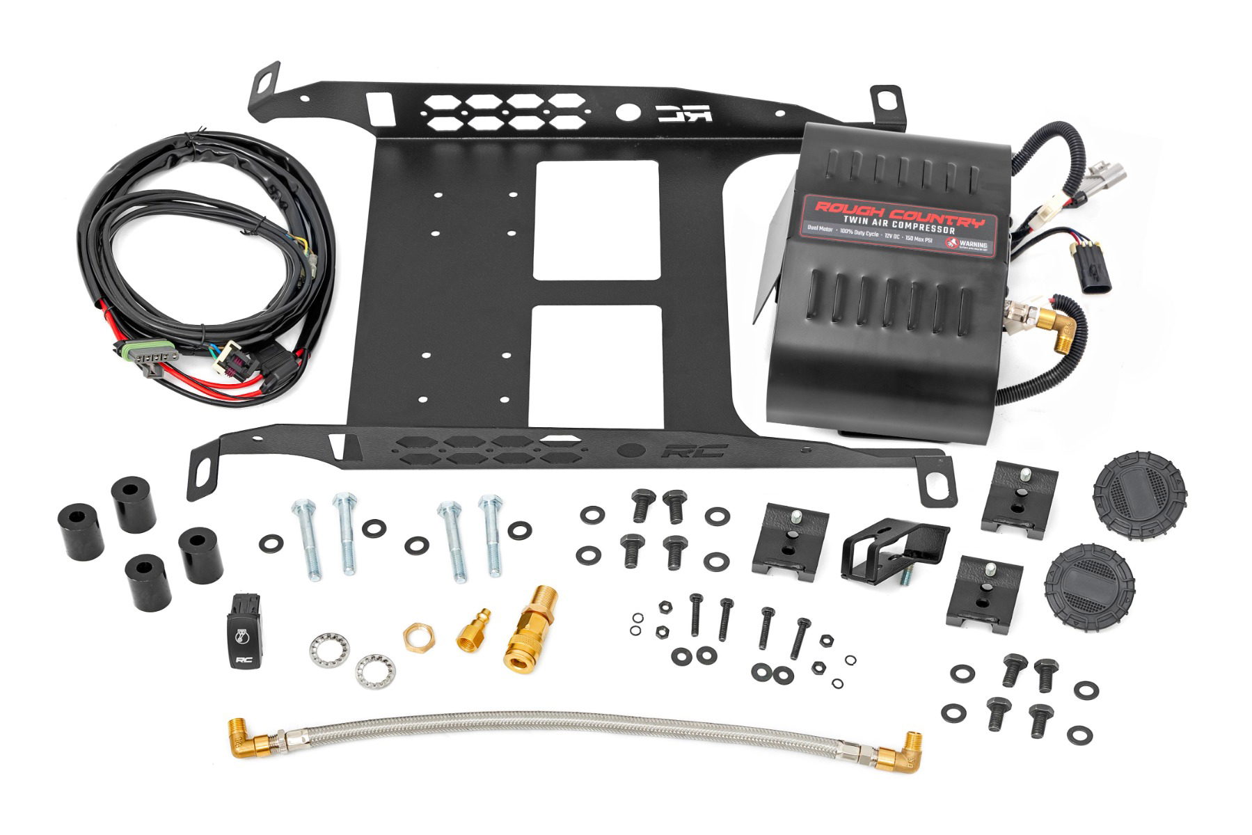 Rough Country Under-Seat Air Compressor Kit for 2005–2023 Toyota Tacoma
