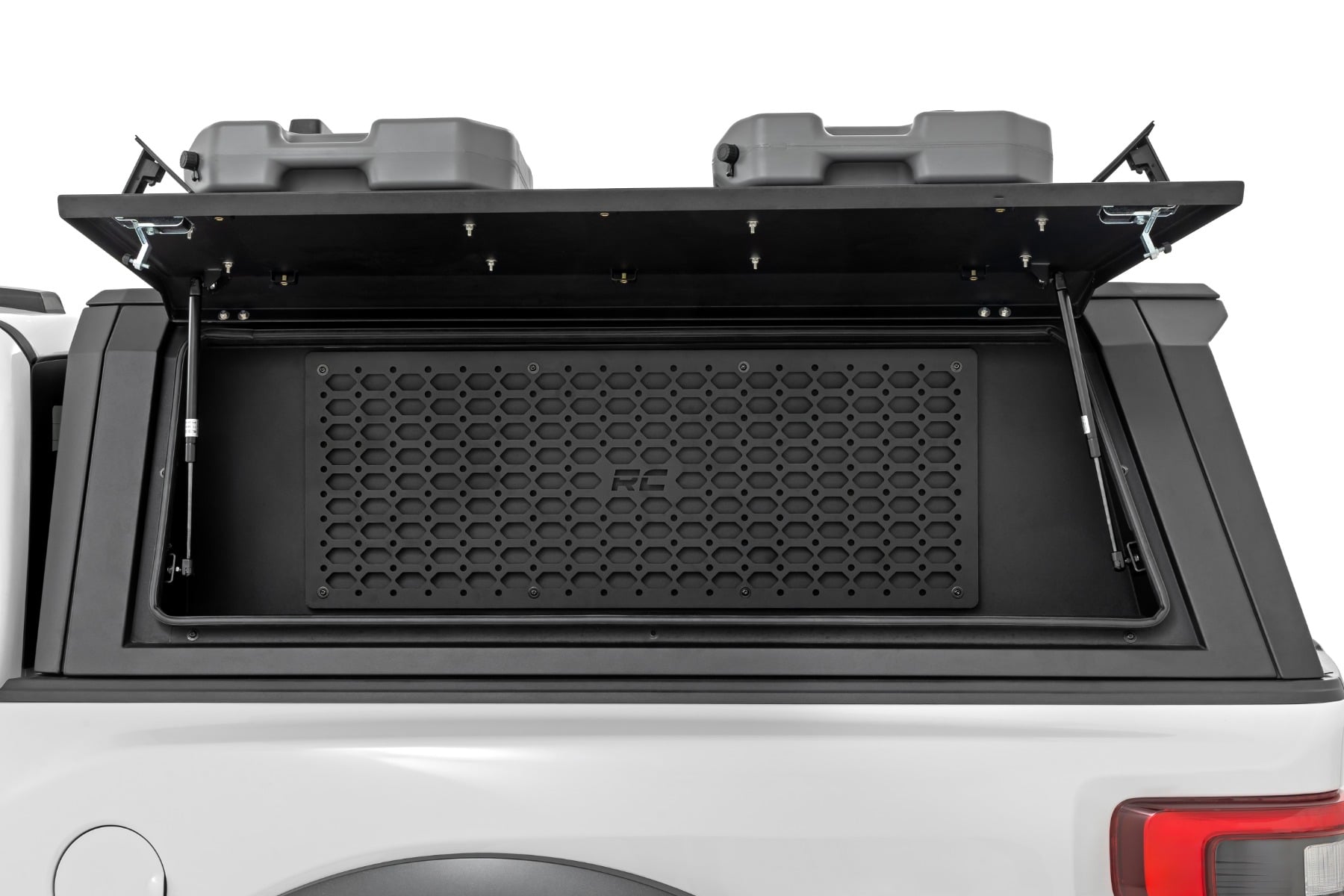 Rough Country Bed Cap MOLLE Panel Side Storage Bin with Interior LED
