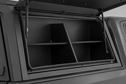 Bed Cap Side Shelf Storage Bin with LED Strip, view 4, Rough Country 734005